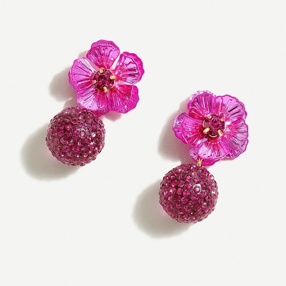 J. Crew Jewelry - JCREW Tropical Pave’ Drop Earrings NWT OS